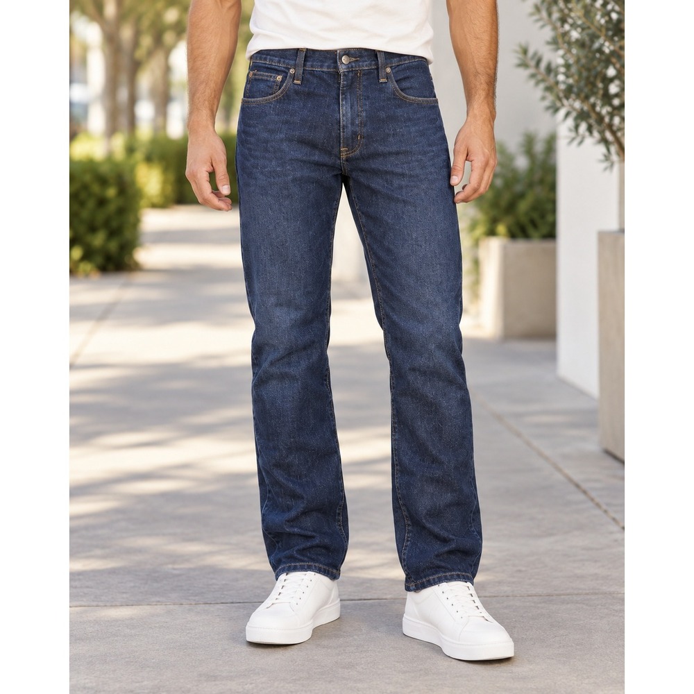 Carhartt Jeans Men 30x31.5 Dark Blue Rugged Flex Straight Fit Workwear Outdoor
